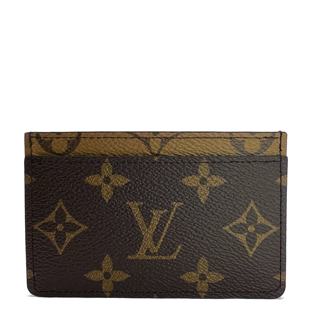 Louis Vuitton Monogram Felicie Strap & Go Kaki Card Holder / Charm