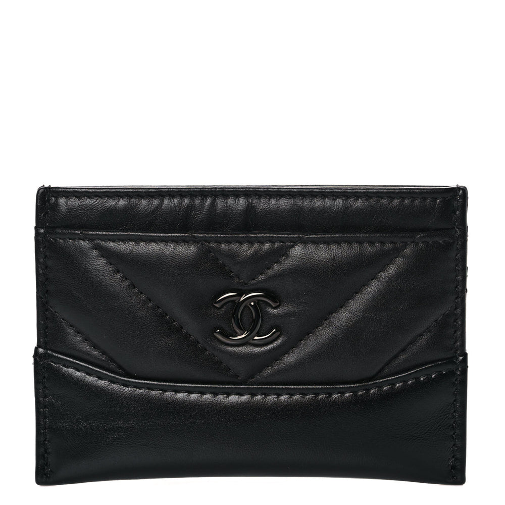 Chanel Black Aged Calfskin Quilted Charms Small Gabrielle Bag