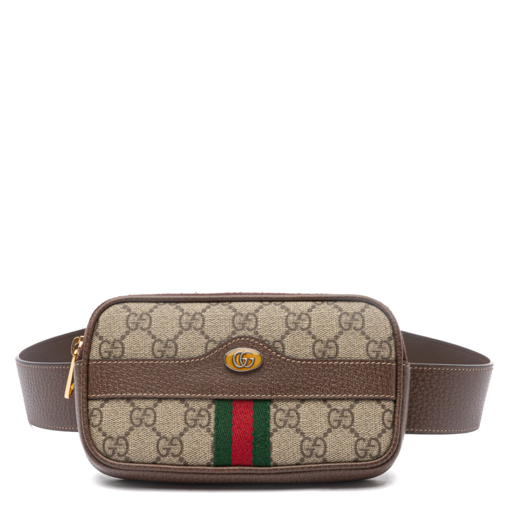 Gucci GG Supreme Belt Bag - Brown