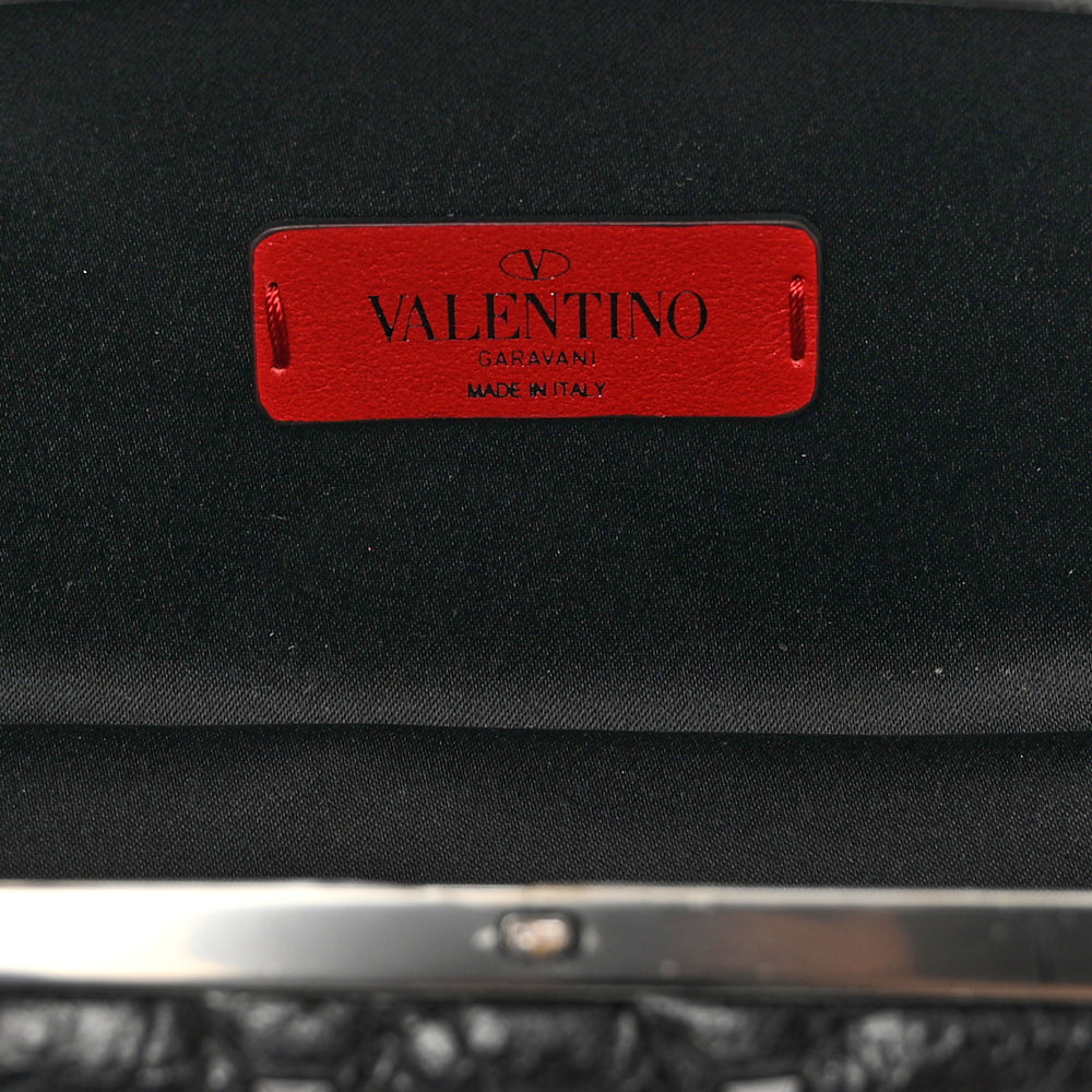 Valentino Rockstud Backpack Mini Spike Leather Black at FORZIERI