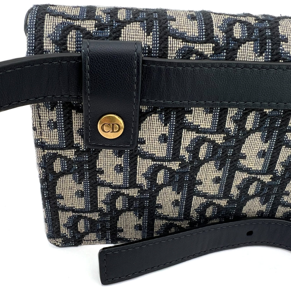 Christian Dior Saddle Belt Pouch - Blue Waist Bags, Handbags - CHR358427