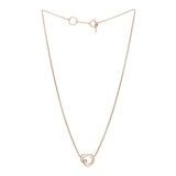 Hermes 18k Rose Gold and Diamond Vertige Coeur Pendant Necklace