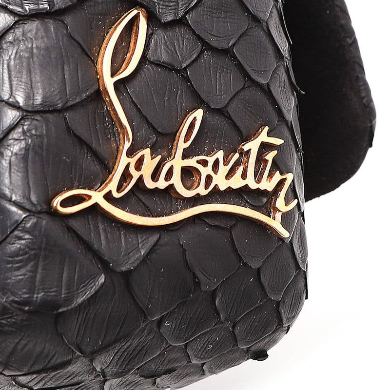 Christian Louboutin Sweet Charity Large Gaia Calf Leather Shoulder Bag in  Black - SOLD