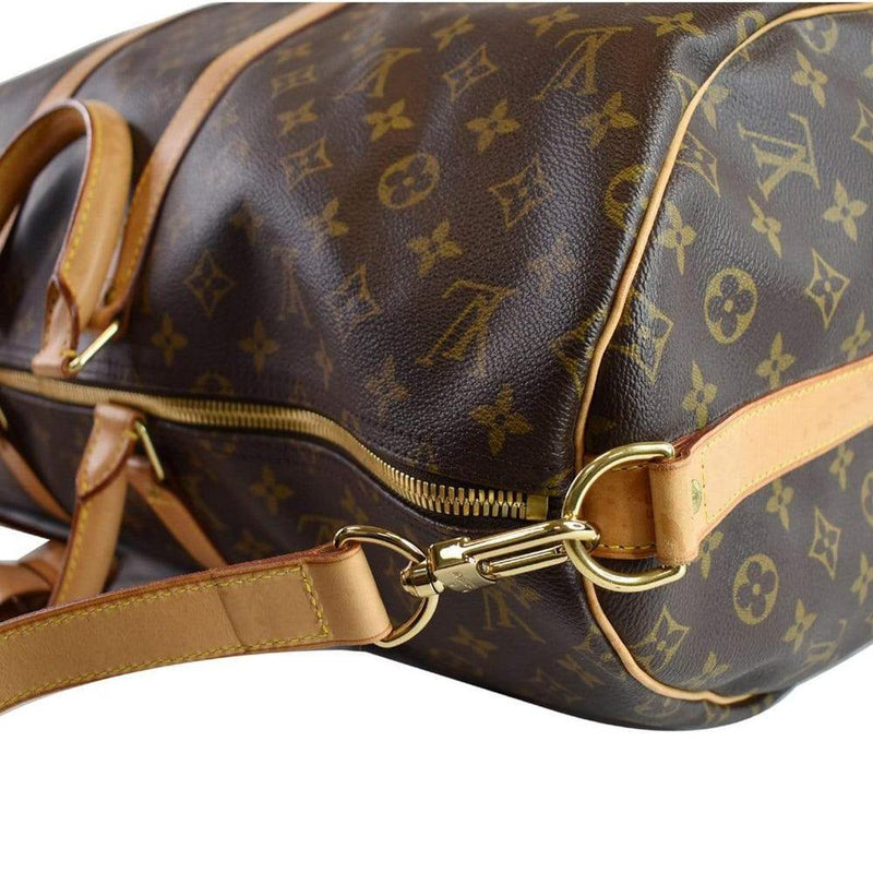 Louis Vuitton Monogram Canvas and Leather Keepall Bandouliere 55