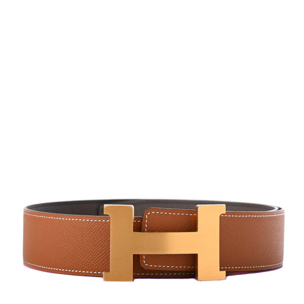 H d'Ancre belt buckle & Reversible leather strap 38 mm