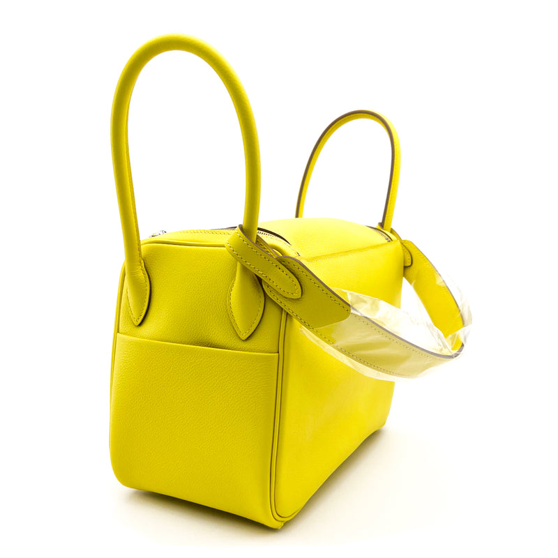 Hermes-Hermes Lindy Lime Palladium The Hermes Lindy in lime color with  palladium hardware (PHW)
