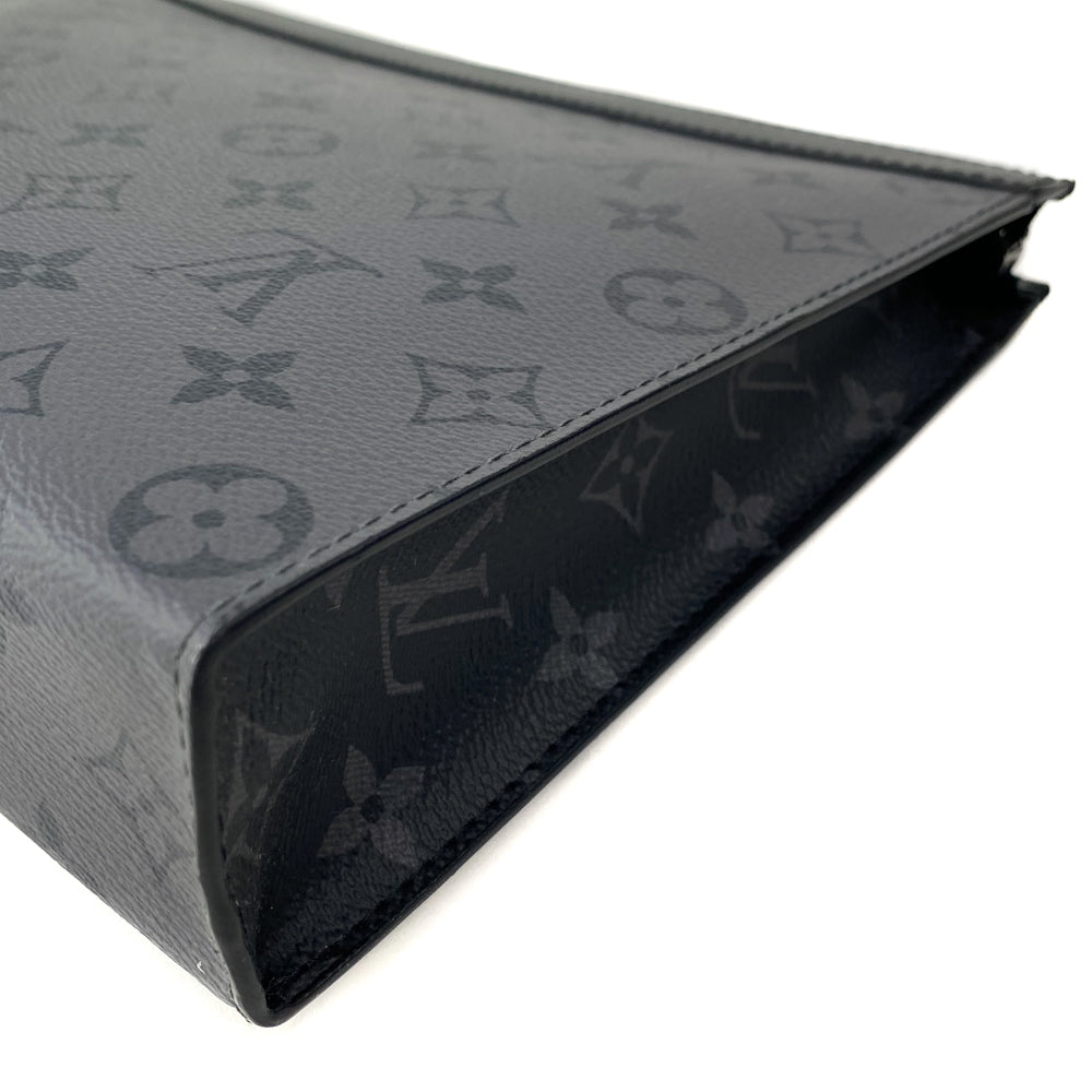 LV x YK Pochette Clé - Luxury Monogram Eclipse Grey