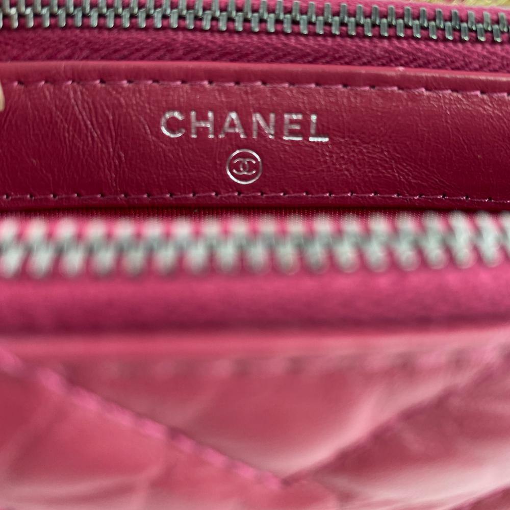 Chanel Pink Calfskin Gabrielle Wallet on Chain (WOC) Q6BATL1IRB029