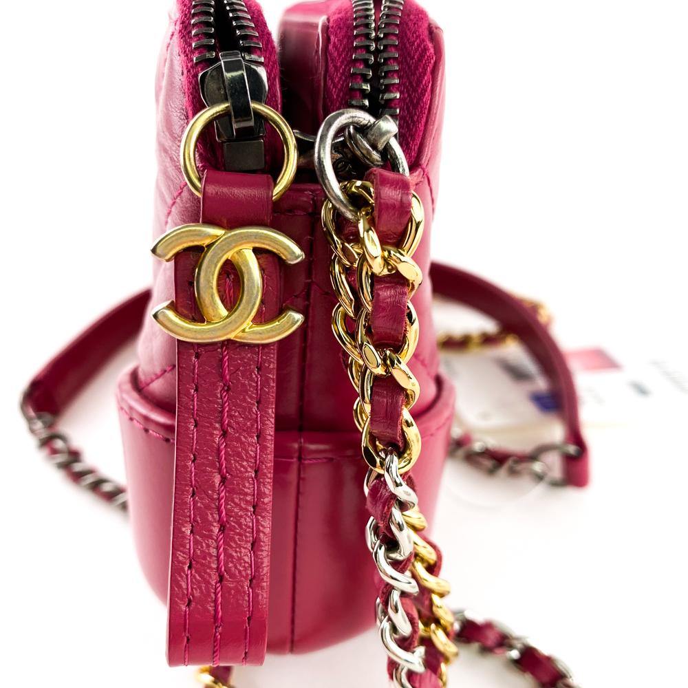 Chanel Gabrielle Medium Pink Tweed Calf, Luxury, Bags & Wallets on