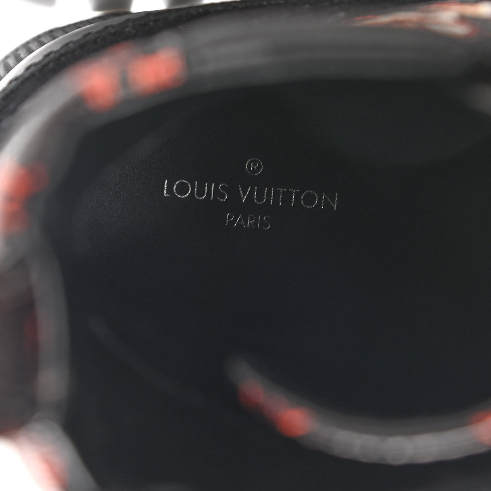 Louis Vuitton Black Calfskin Catogram Laureate Platform Desert Boots 37.5