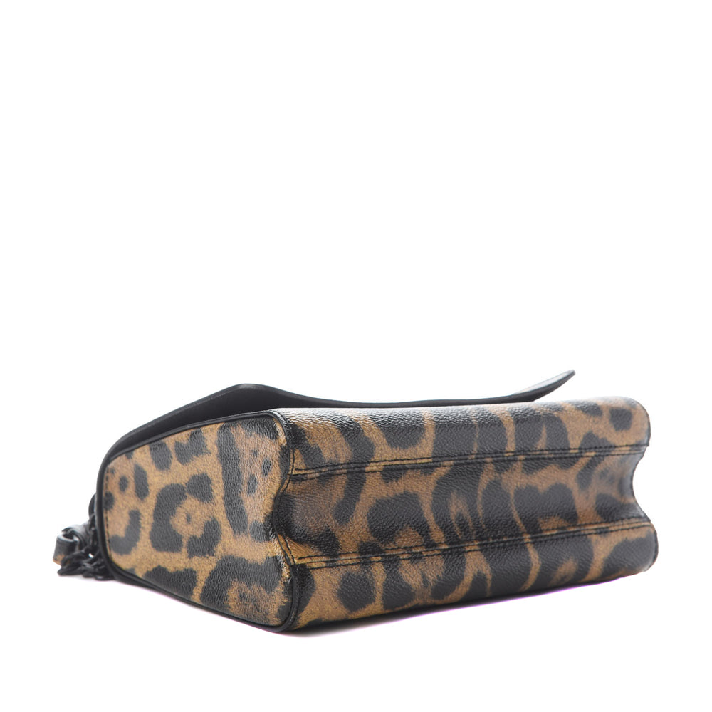 Louis Vuitton Twist Convertible Handbag Wild Animal Print Canvas MM Black  2223892