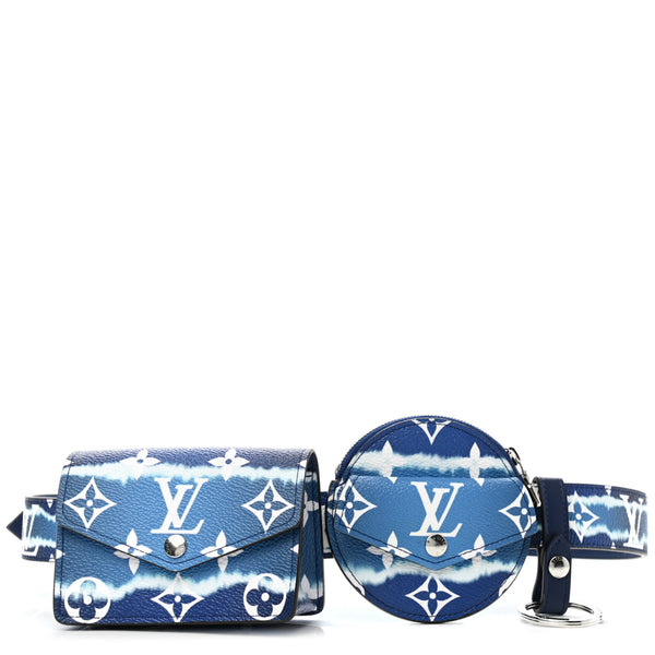 Louis Vuitton Key Holder and Bag Charm LV Escale Blue in Coated Canvas with  Silver-tone - US