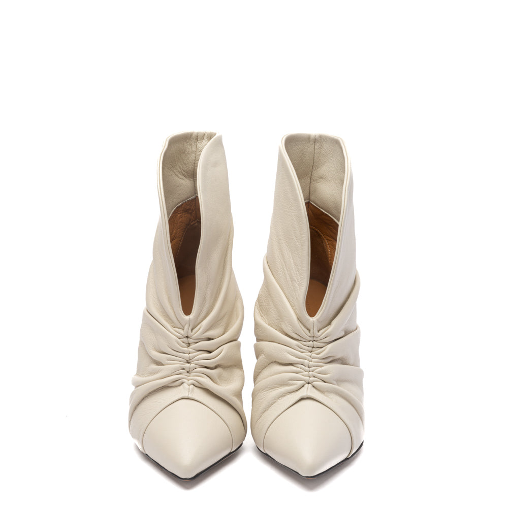 Isabel marant white ankle boots hotsell