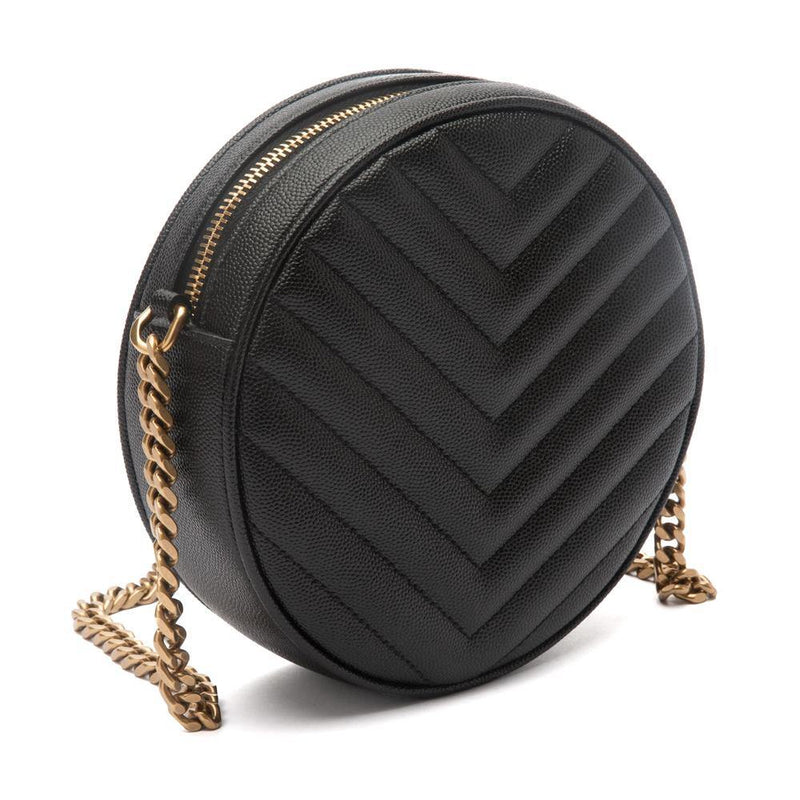 YSL Black Chevron Quilted Leather Crossbody Bag, Best Price and Reviews