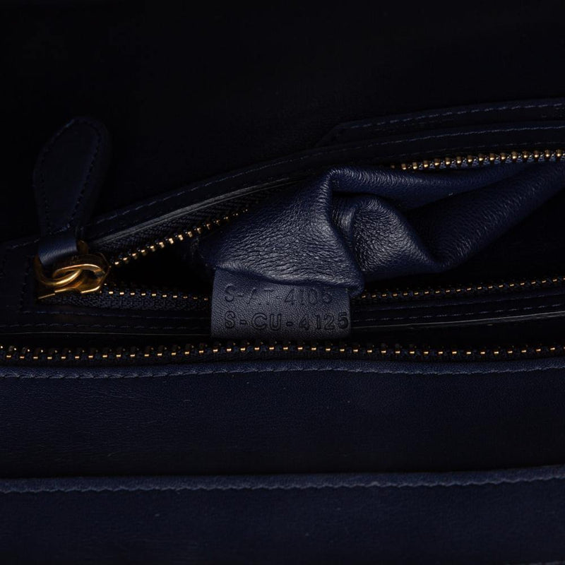 Celine Beige Smooth Calfskin Leather Mini Luggage Tote Bag