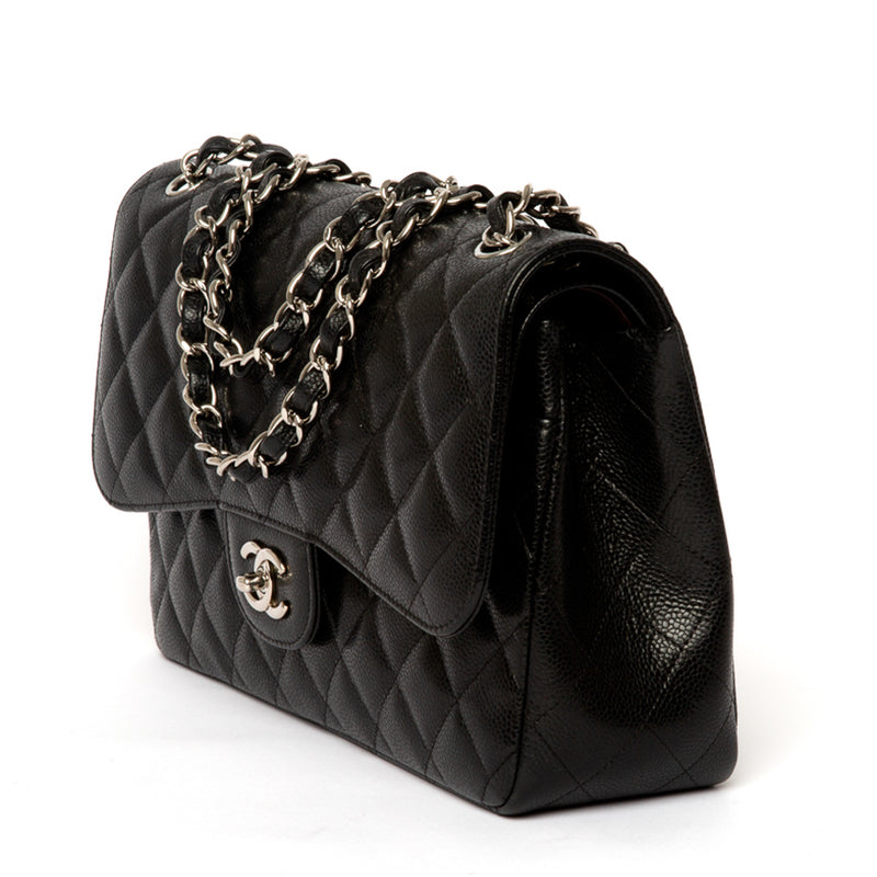 Chanel Pre-owned Classic Flap Jumbo Shoulder Bag - Black