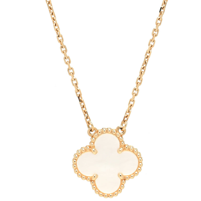 Van Cleef & Arpels Yellow Gold Vintage Alhambra And Mother-of